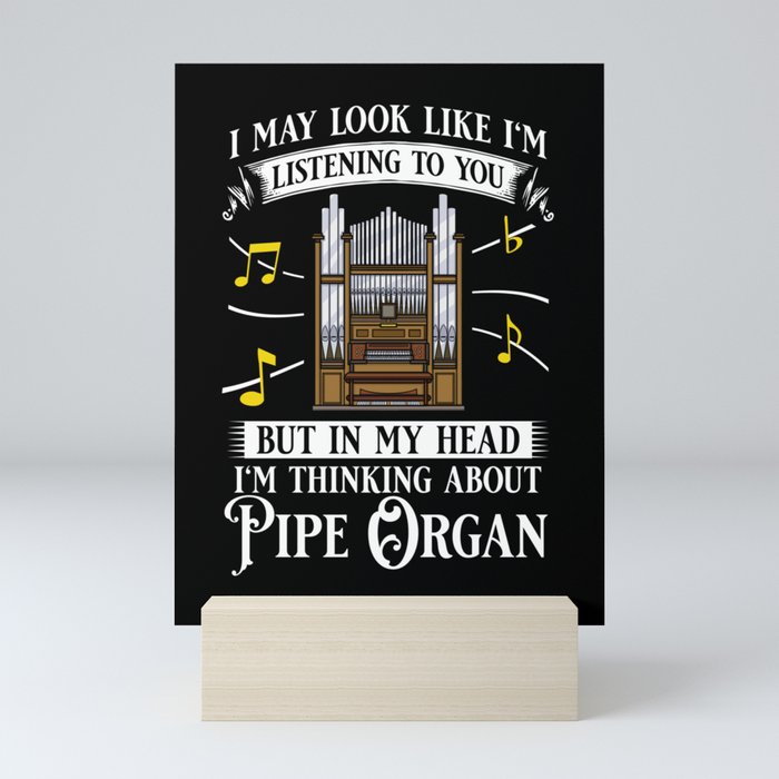 Pipe Organ Piano Organist Instrument Music Mini Art Print