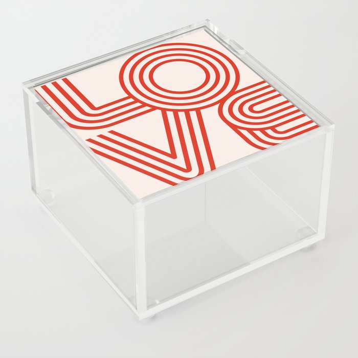 Love Typography Acrylic Box