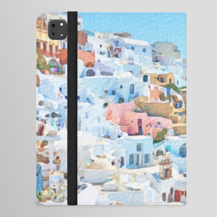 Santorini Greece #7 iPad Folio Case