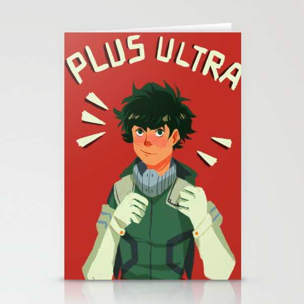 Plus Ultra Deku Stationery Cards By Luxyfi Society6