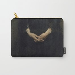 reservation Carry-All Pouch | Painting, Holding, Black, Vintage, Dark, Macabre, Art, Retro, Beautiful, Classical 