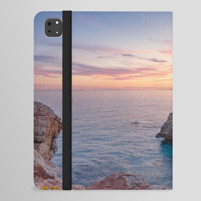 Spain Photography - Sunset Over Atalis Beach iPad Folio Case