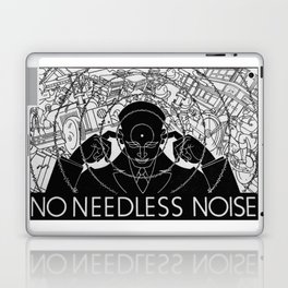 No Needless Noise - Anti Noise League Poster Laptop Skin