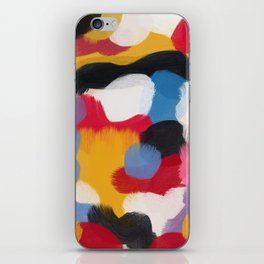 Color pastel abstract bauhaus iPhone Skin