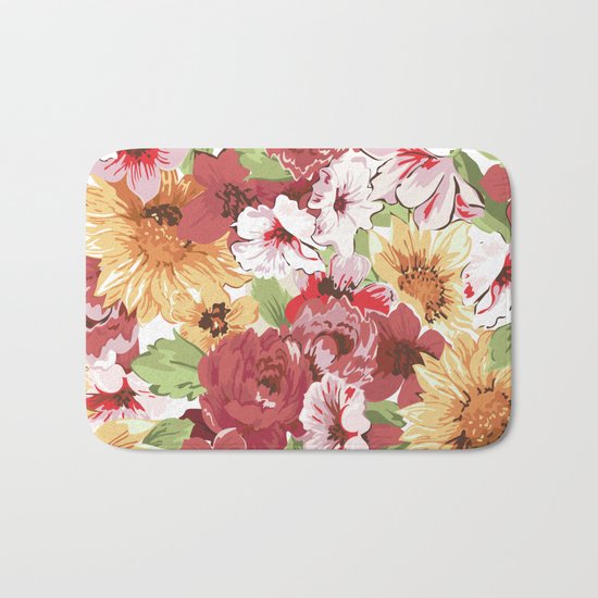 FLORAL PATTERN 7 Bath Mat