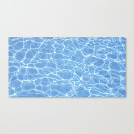 Blue ripped water in swimming pool background Canvas Print