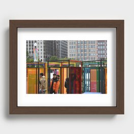 colorful findings Recessed Framed Print