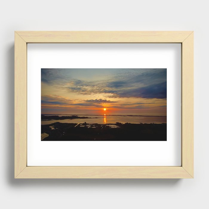 Sunrise over Little Assawoman Bay in Fenwick Island Recessed Framed Print