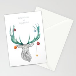 Christmas Deer Stationery Cards