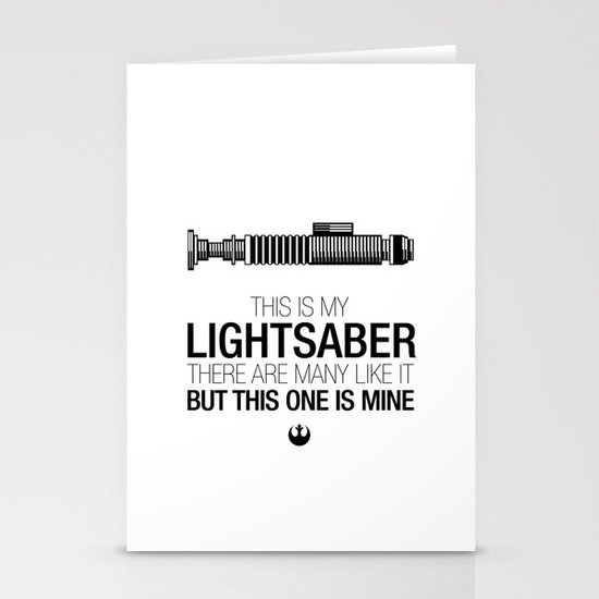 This is my Lightsaber (Luke Version) Stationery Cards
