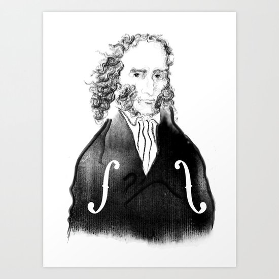 Niccolo Paganini Art Print