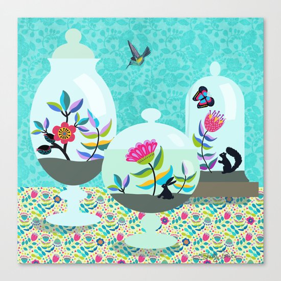 Tiny World Terrariums Canvas Print