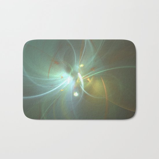 Holiday Glow Fractal Bath Mat