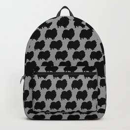 Black Pomeranian Silhouette Backpack | Blackpomeranian, Pomeranian, Silhouette, Cute, Pommie, Pom, Dogbreed, Pomeranianlover, Graphicdesign, Dog 