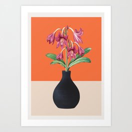 Flowers in Black Vase 4 Art Print