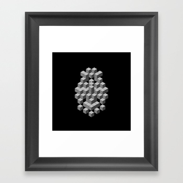Back to my Cube Roots Framed Art Print