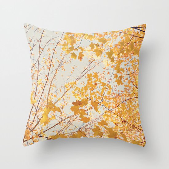 Autumn Orange Throw Pillow