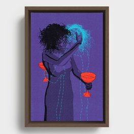 Two of Cups Framed Canvas