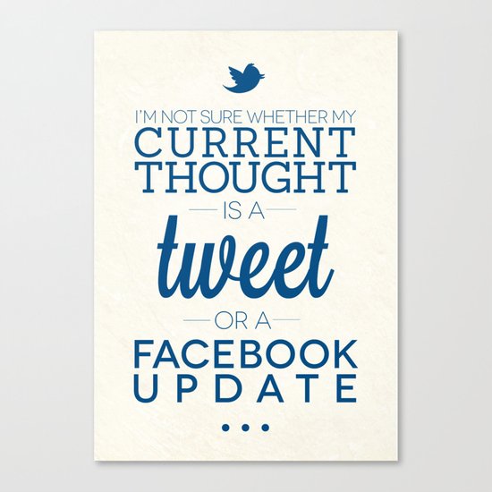 Social Media Canvas Print