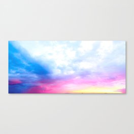 Sunset Blue And Pink Sky Canvas Print