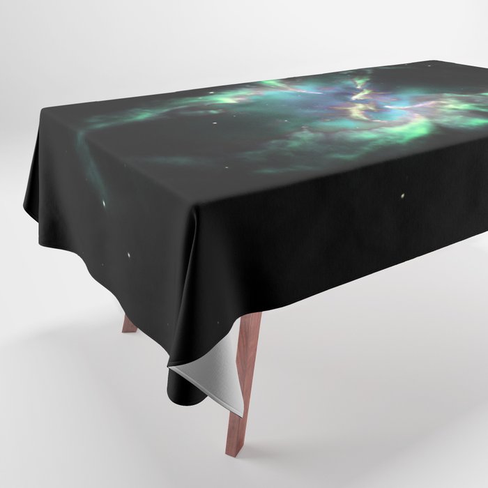 Mint Green Periwinkle Planetary Nebula ngc_2818  Tablecloth