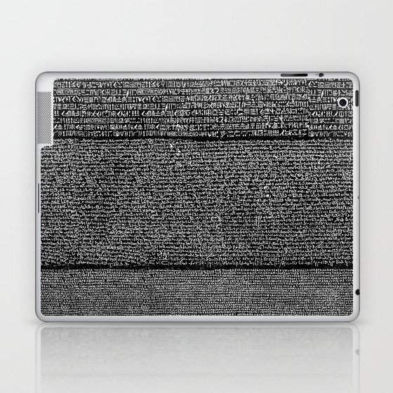 The Rosetta Stone // Black Laptop & iPad Skin