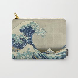 The Classic Japanese Great Wave off Kanagawa Print by Hokusai Carry-All Pouch