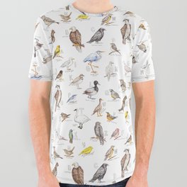 Birds of the Pacific Northwest All Over Graphic Tee