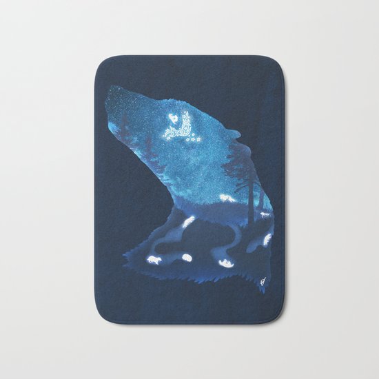 Moon Badgers Bath Mat