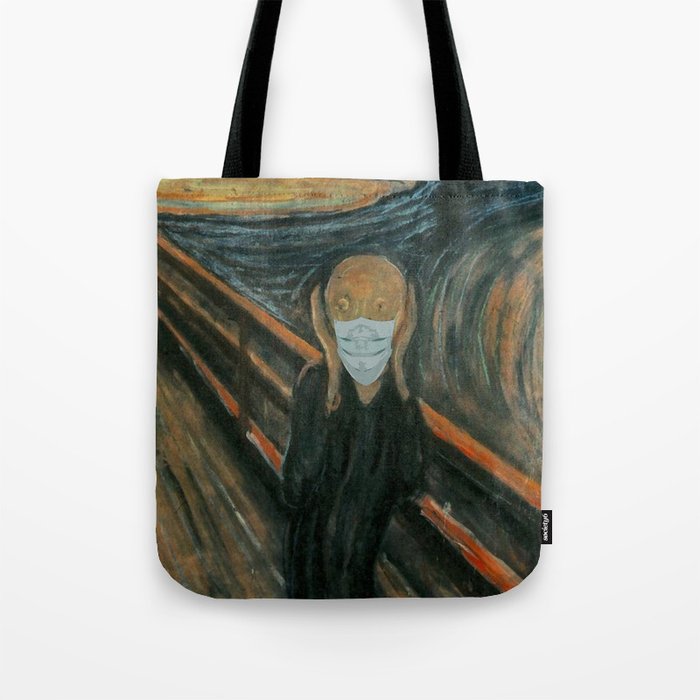 The Scream Masked Tote Bag