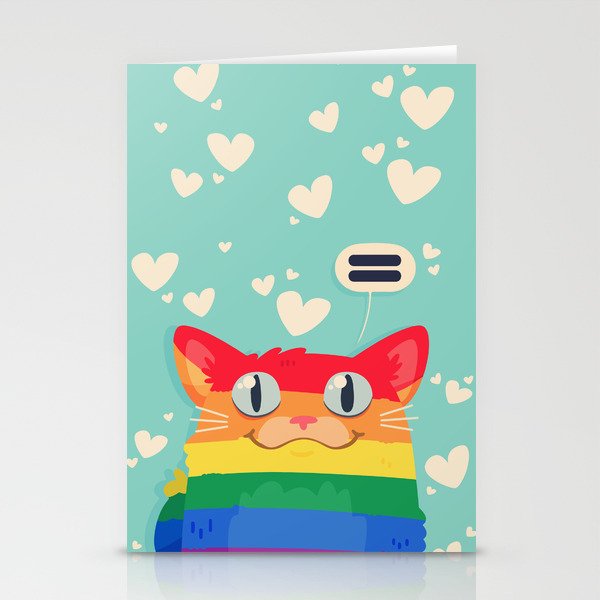 LGBT Cat Stationery Cards