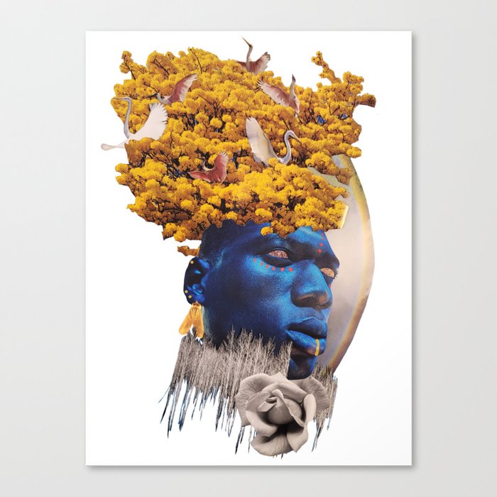 Blue Man Canvas Print