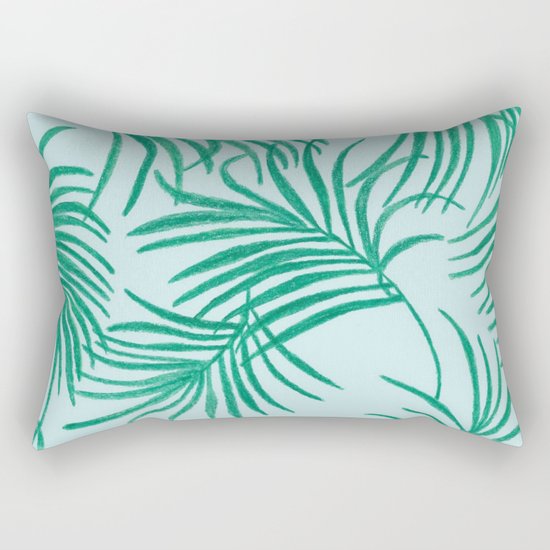 Green Leaves Of Home Rectangular Pillow