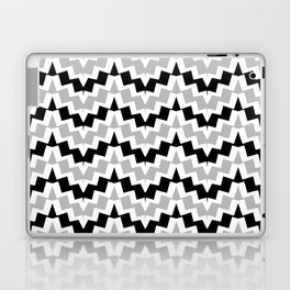 Abstract geometric pattern - gray, black and white. Laptop Skin