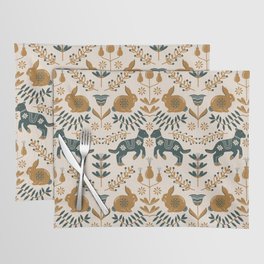 Bunny And Lamb (Highland) Placemat