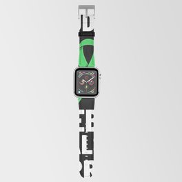 Cerebral Palsy Green Ribbon Brain Damage Awareness Apple Watch Band