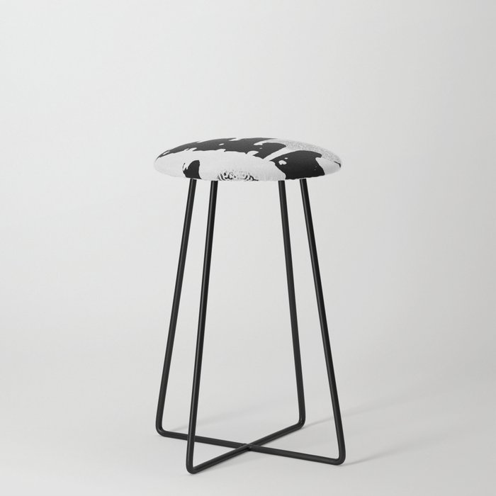 Spilt Milk contemporary abstract art and home decor Counter Stool