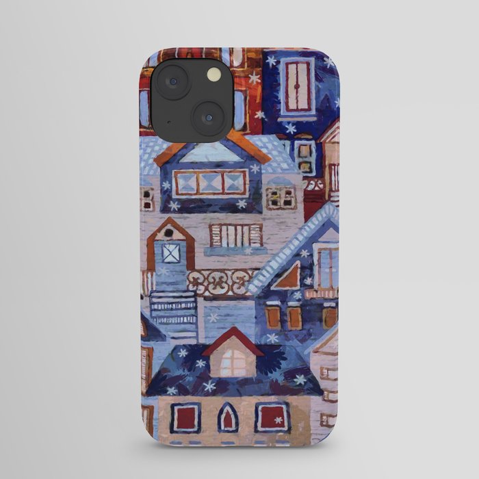 Winter town iPhone Case