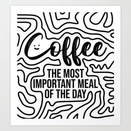 Coffee artwork Art Print