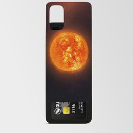 Sun star. Poster background illustration. Android Card Case