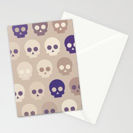 Colorful Cute Skull Pattern Stationery Card