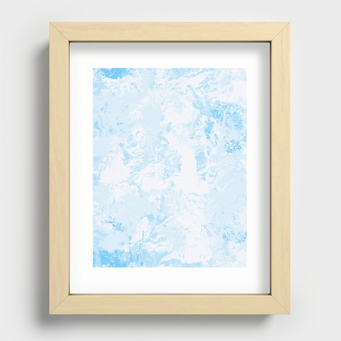 Beautiful Abstract Art Texture  Design Recessed Framed Print