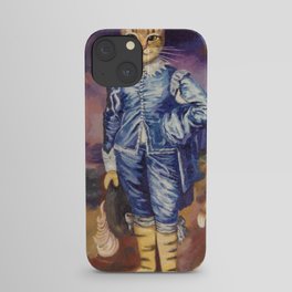 Homage to Gainsborough Blue Boy Tabby Cat iPhone Case