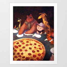 Pizza Time Art Print