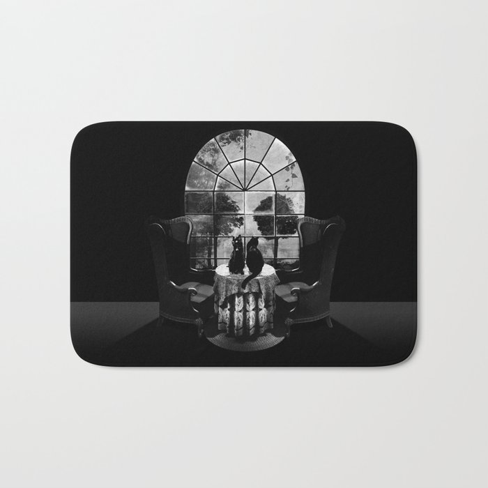 Room Skull B&W Bath Mat