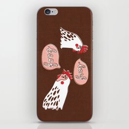 The Chicken Says "Beef" iPhone Skin