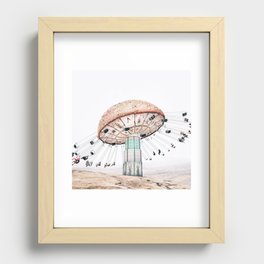 Mushroom Carousel Recessed Framed Print
