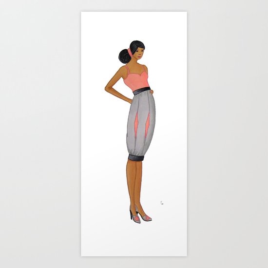 Uptown Girl Art Print