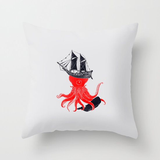 Beware Throw Pillow