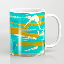 Blue Gold Swirl Coffee Mug